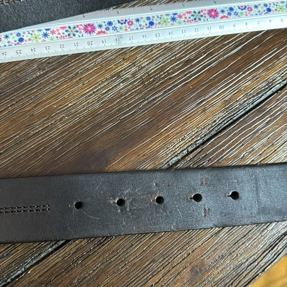 Harley Davidson Black Leather Belt & Buckle